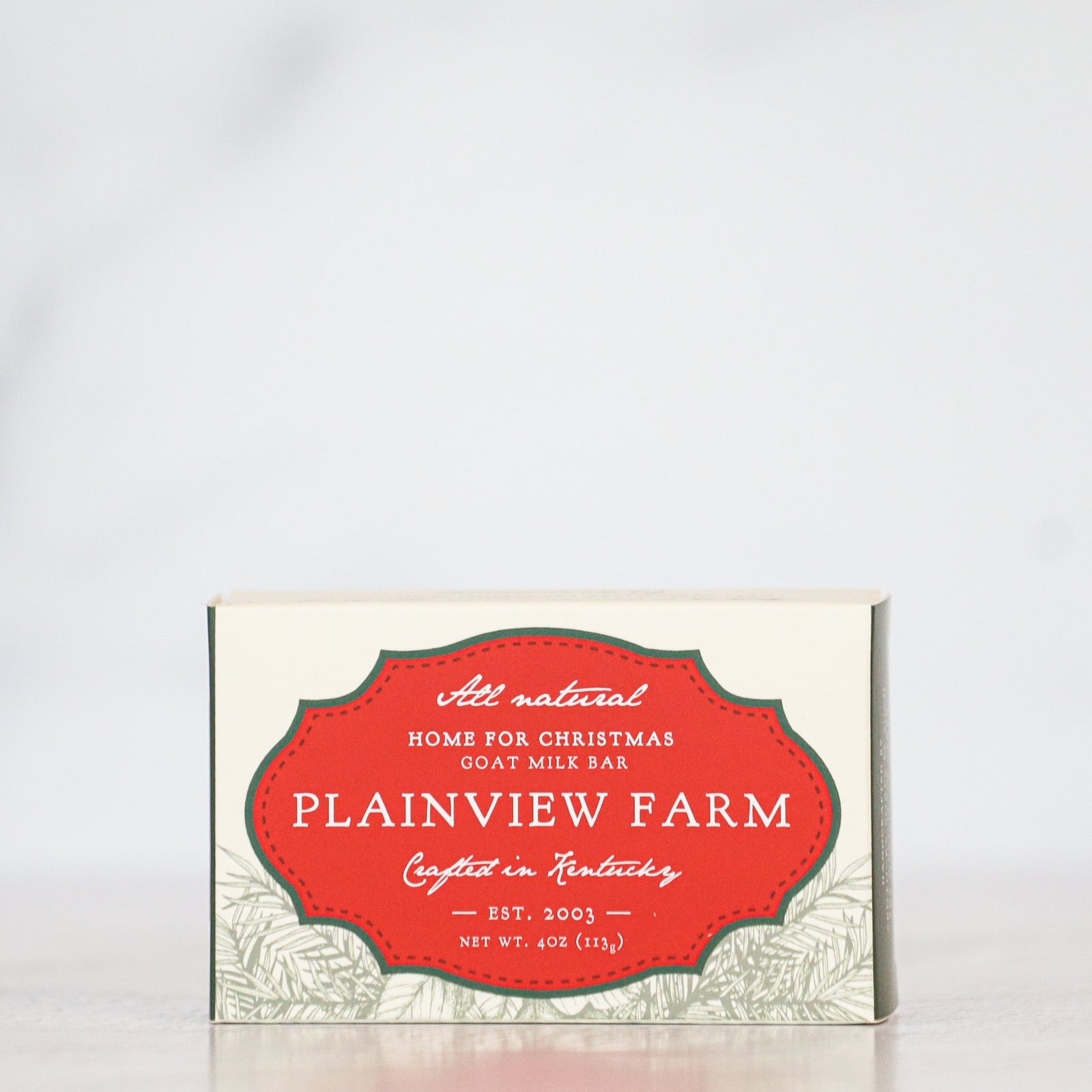 Plainview Farm Home for Christmas Original Goat Milk Bar Soap - Kentucky Soaps & Such